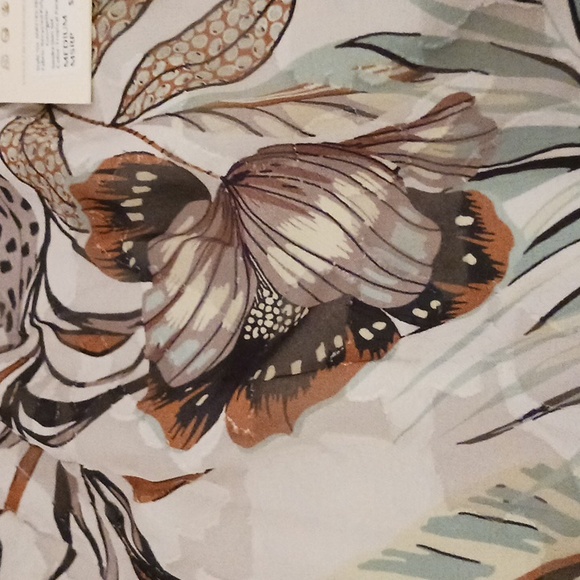 NWT Supernatural by SECRET MISSION Tropical Jungle Sandra Georgette maxi skirt - Picture 7 of 16